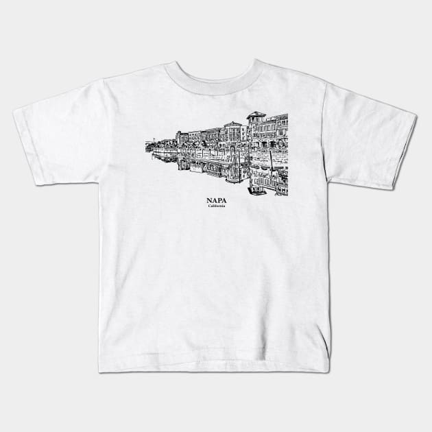 Napa - California Kids T-Shirt by Lakeric